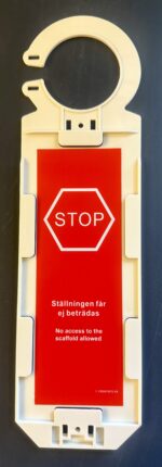 Hållare för ställningsskylt grönskylt