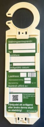 Hållare för ställningsskylt grönskylt