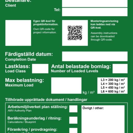 Ställningsskylt(Grönskylt) stor